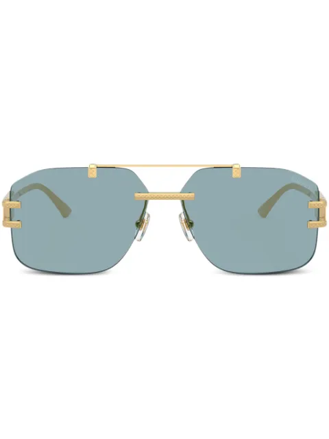 Versace Eyewear pilot-frame sunglasses Gold 0VE2275