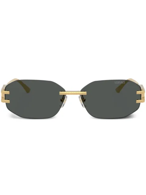 Versace Eyewear geometric-frame sunglasses Gold VE2274