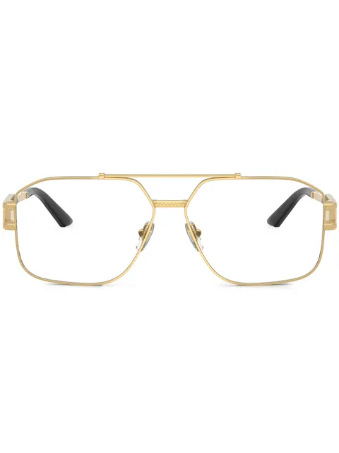Versace Eyewear pilot-frame glasses Gold VE13021002