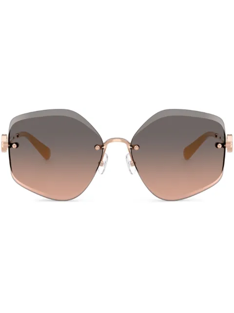Tory Burch geometric-frame sunglasses Pink TY6111