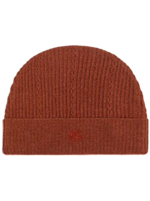 ETRO embroidered-logo beanie Orange WAQA0016AV393