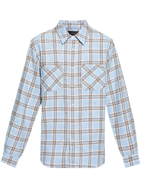 AMIRI Shotgun shirt Blue AMSTFL1003