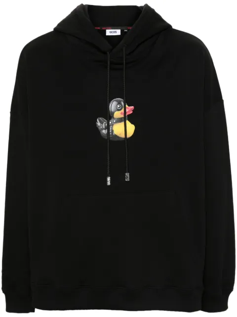 GCDS duck-print hoodie Black A2CM1907JB4