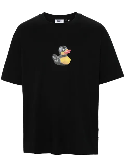 GCDS duck-print T-shirt Black A2CM2306JE7
