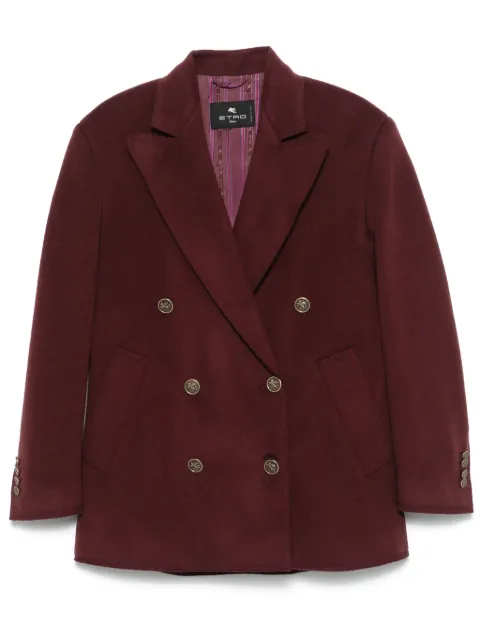 ETRO double-breasted coat Red WRAA005499TU2G9