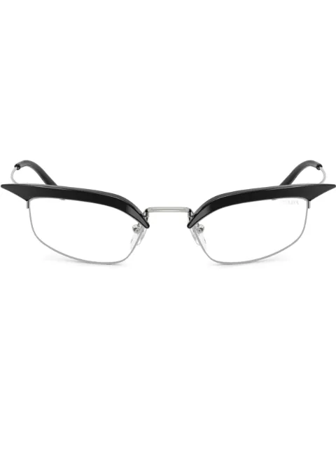 Prada Eyewear geometric-frame glasses Black SPRB50TZM08N