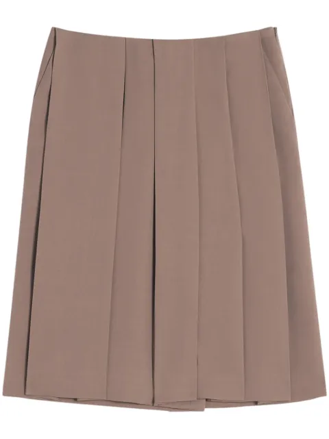 Lanvin pleated culotte shorts Neutrals RWTR00755857A24