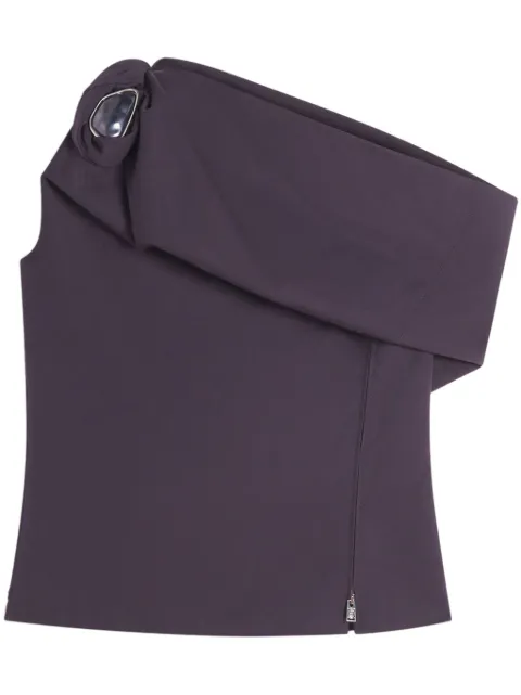 Lanvin asymmetric blouse Purple RWTO00355957A24
