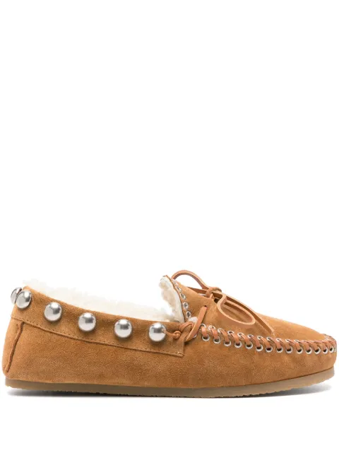 ISABEL MARANT Fitza shearling loafers Neutrals MC0019FAB3A25S