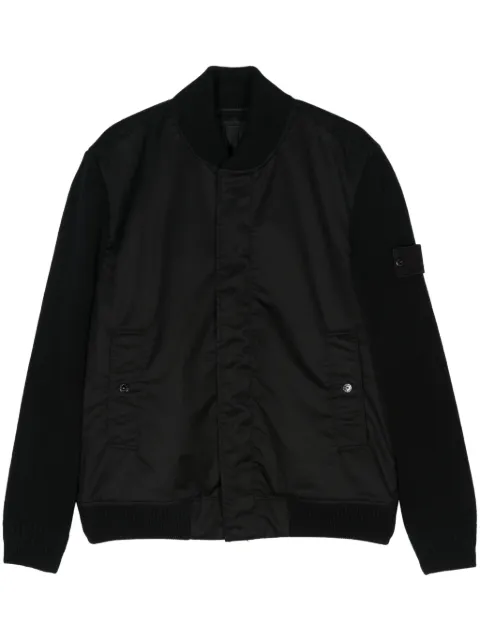 Stone Island Compass-badge bomber jacket Black 8115450F2