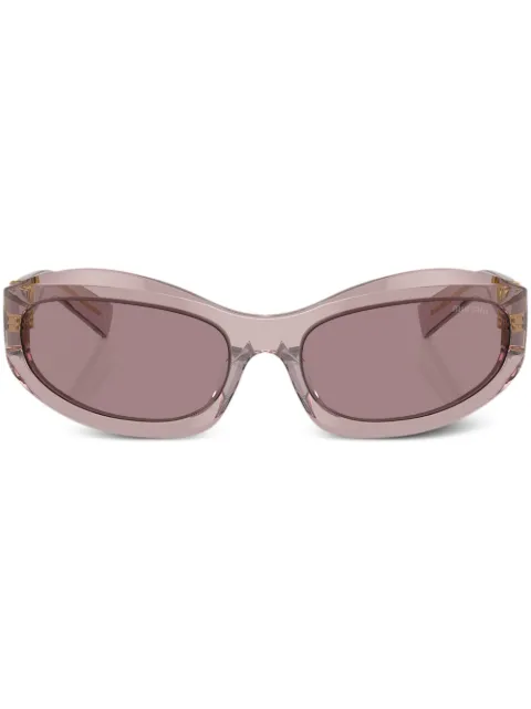 Miu Miu Eyewear geometric-frame sunglasses Purple SMU14ZC059E14L