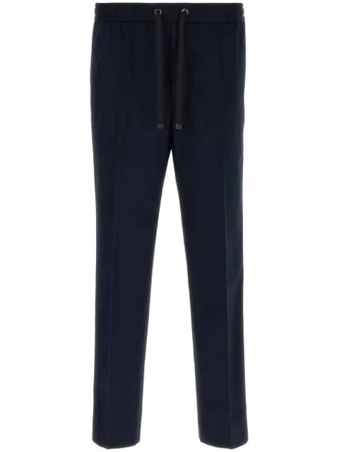 Moncler pressed-crease straight-leg trousers Blue 2A00025597V1