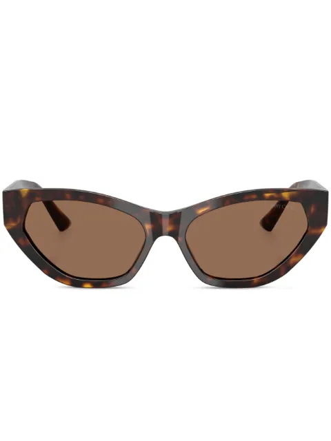 Jimmy Choo Eyewear logo-print sunglasses Brown JC5022B