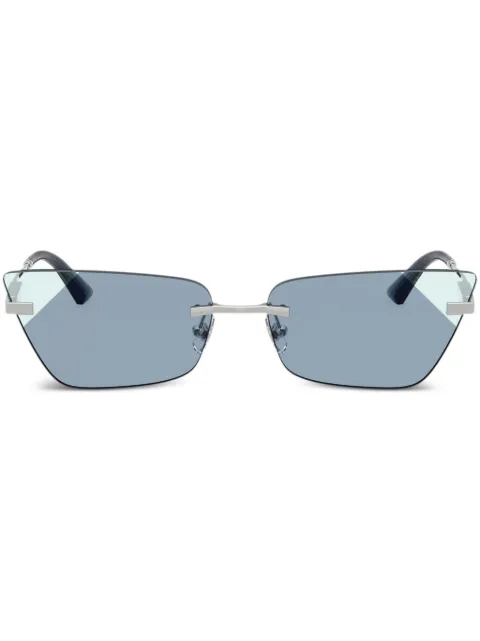 Jimmy Choo Eyewear geometric-frame sunglasses Silver JC401230024S