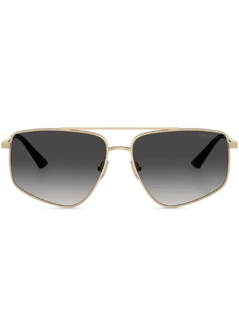 Jimmy Choo Eyewear geometric-frame sunglasses Gold JC401130068G
