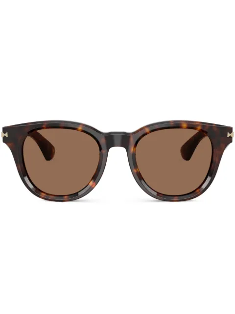 Burberry Eyewear logo-engraved sunglasses Brown BE4439