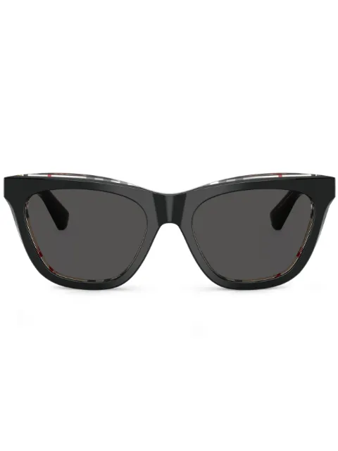 Burberry Eyewear Check cat-eye sunglasses Black BE4435412187