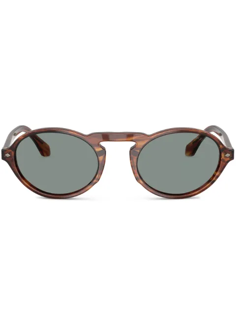 Giorgio Armani logo-print sunglasses Brown AR8219U