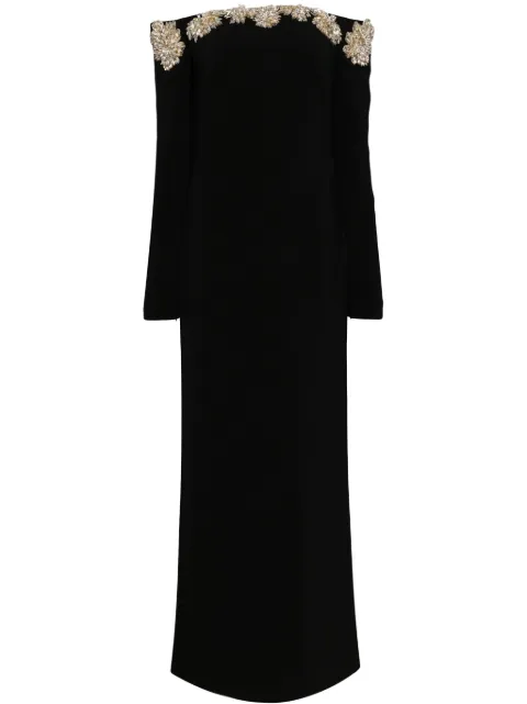 Costarellos Meline gown Black PF2414