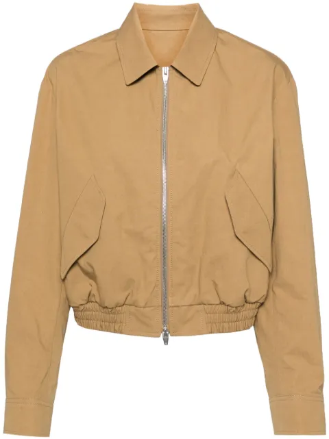 Juun.J zip-up cotton jacket Neutrals JW4739W00A
