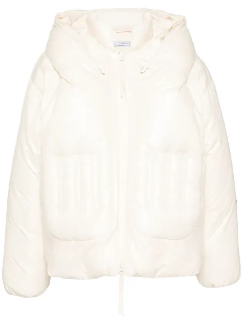JUNTAE KIM spiral puffer jacket Neutrals JTKAW24J05