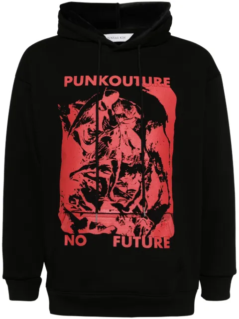 JUNTAE KIM Punkcouture hoodie Black JTKAW24H01