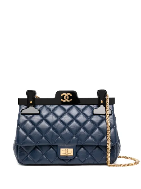 CHANEL Pre-Owned 2016 Limited Editiion 2.55 Reissue Rare Hanger Classic Flap Bag Blue CHANELHANGERREISSUENAVY