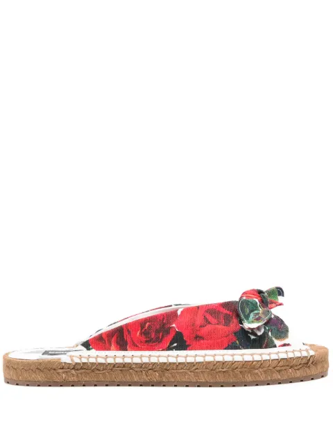 Dolce & Gabbana floral-print espadrilles White CE0149A6514