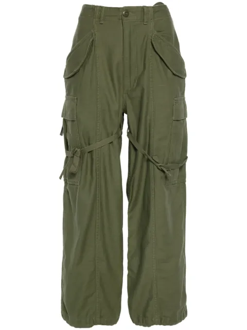 R13 cotton cargo trousers Green R13WR320D091A
