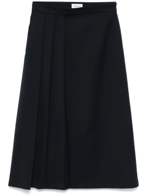 P.A.R.O.S.H. pleat-detail midi skirt Blue D621112LILIUXY24