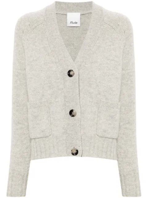 Allude V-neck cardigan Grey 24517630