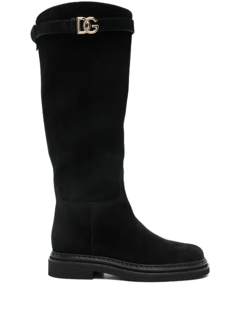 Dolce & Gabbana DG Logo boots Black CU1141AS915