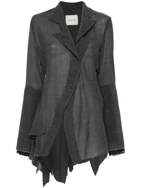 YEHUAFAN asymmetric shirt Grey C7000016