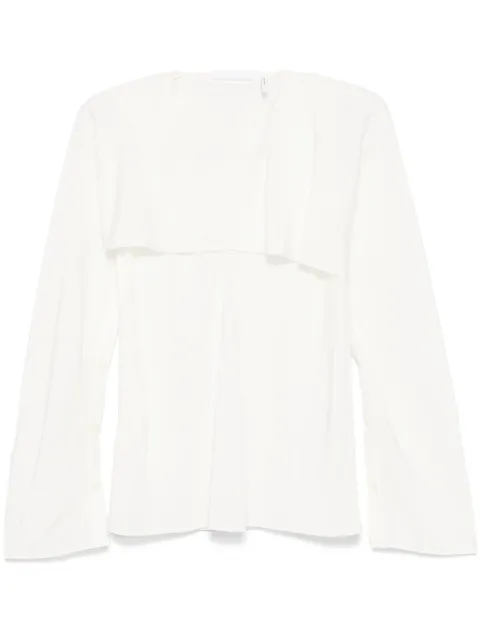 Helmut Lang layered-design blouse White O06HW504