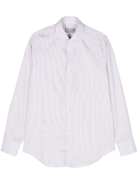 Canali striped shirt Purple GD03284