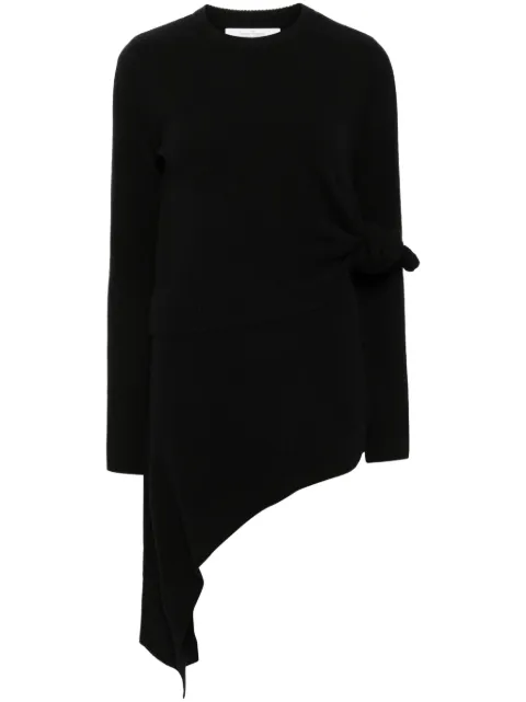 Rokh asymmetric knitted dress Black R3CA86W