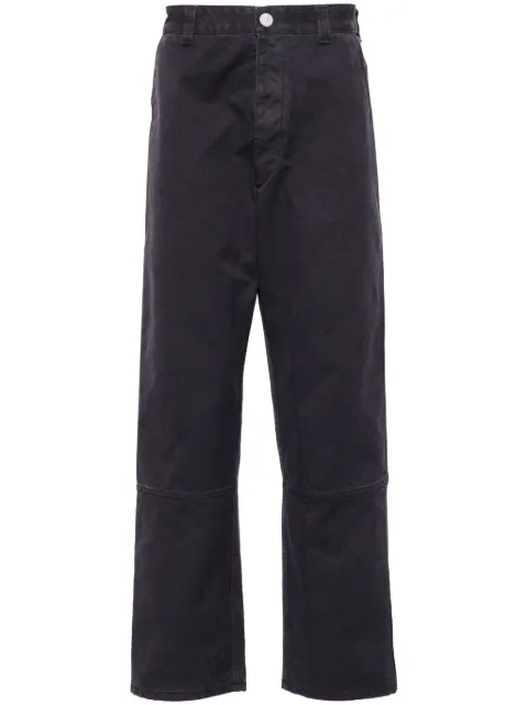Stone Island logo-embroidered straight-leg jeans Blue 8115320X9