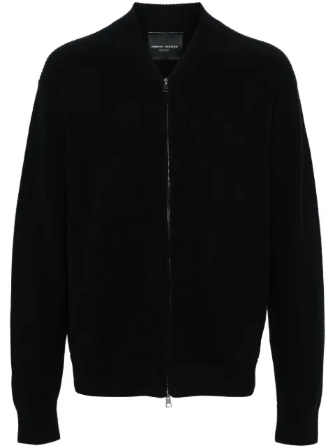 Roberto Collina ribbed cardigan Black RA20208