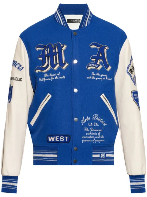 AMIRI Dream Team Varsity jacket Blue AMOUVY1008