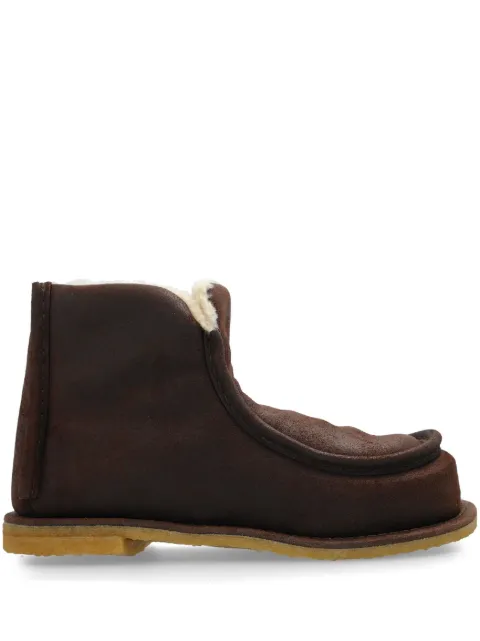 JW Anderson shearling-lined suede boots Brown ANW43065A20103