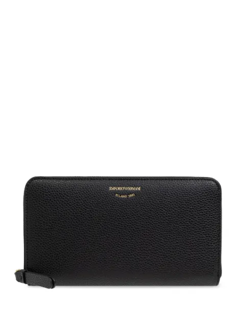 Emporio Armani embossed-logo wallet Black EW000366AF11953
