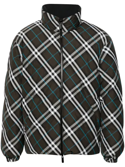 Burberry Vintage-check puffer jacket Brown 8094937