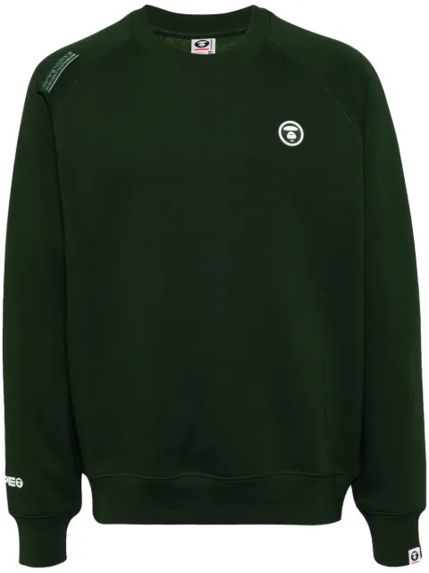 AAPE BY *A BATHING APE® logo patch sweatshirt Green ASWB319XXN