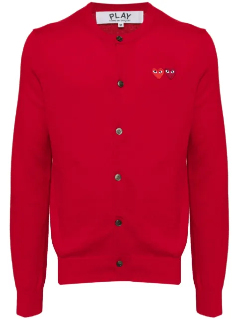 Comme Des Garçons Play embroidered cardigan Red AXN057051