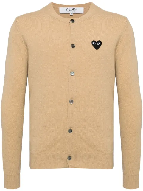 Comme Des Garçons Play wool cardigan Neutrals AXN023051