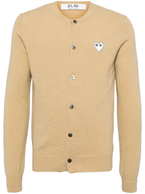 Comme Des Garçons Play wool cardigan Neutrals AXN0650512