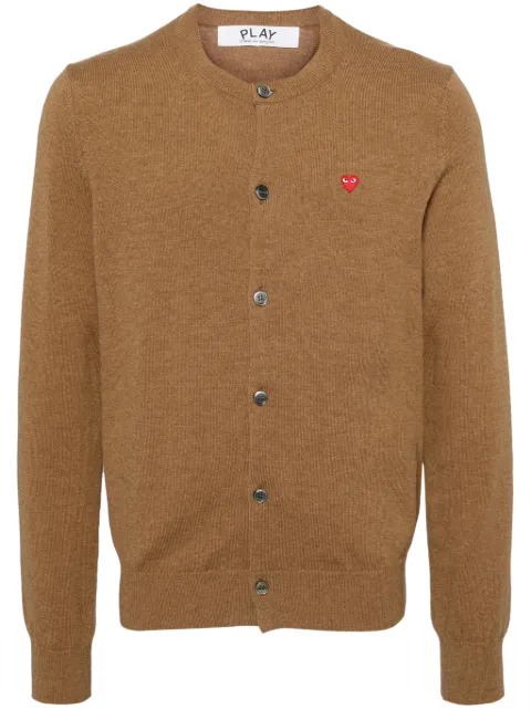 Comme Des Garçons Play wool cardigan Brown AXN079051