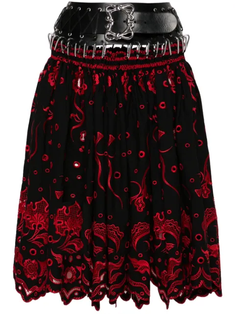 Chopova Lowena Ida Carabiner midi skirt Black 3195