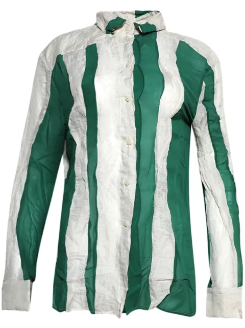 Christopher Esber spliced shirt Green 24022307