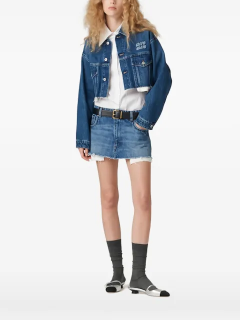 Miu Miu denim blouson jacket Blue GWB148SOOO10BF